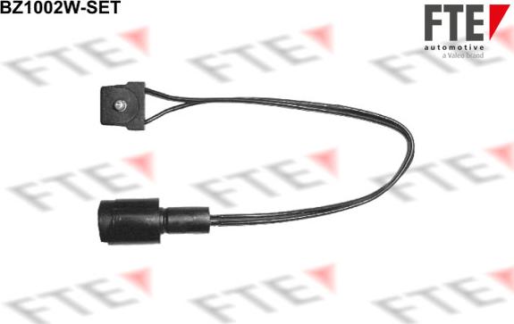 FTE BZ1002W-SET - Сигнализатор, износ тормозных колодок avtokuzovplus.com.ua