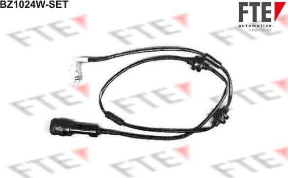 FTE BZ1024W-SET - Сигнализатор, износ тормозных колодок autodnr.net