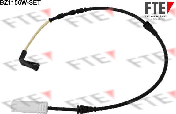 FTE BZ1156W-SET - Сигналізатор, знос гальмівних колодок autocars.com.ua