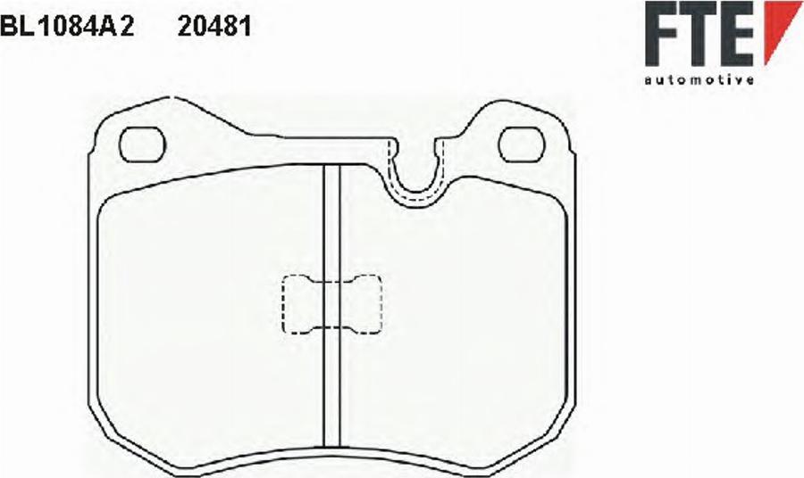 FTE BL1084A2 - Тормозные колодки, дисковые, комплект autodnr.net