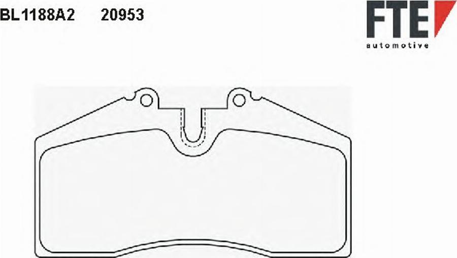 FTE BL1188A2 - Гальмівні колодки, дискові гальма autocars.com.ua