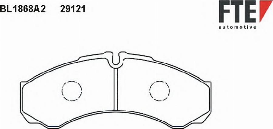 FTE BL1868A2 - Тормозные колодки, дисковые, комплект autodnr.net