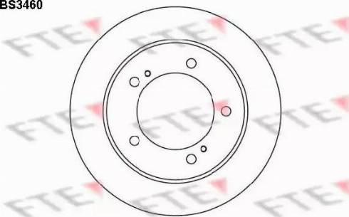 FTE BS3460 - Тормозной диск avtokuzovplus.com.ua