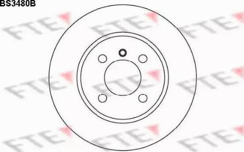 FTE BS3480B - Гальмівний диск autocars.com.ua