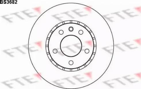 FTE BS3682 - Гальмівний диск autocars.com.ua