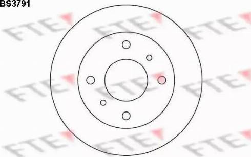 FTE BS3791 - Тормозной диск autodnr.net