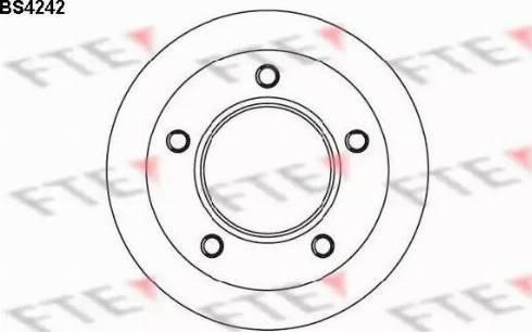 FTE BS4242 - Гальмівний диск autocars.com.ua