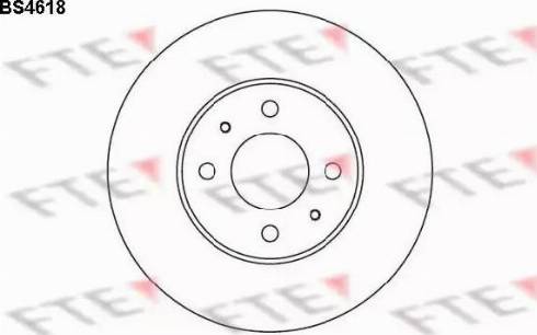 FTE BS4618 - Тормозной диск avtokuzovplus.com.ua