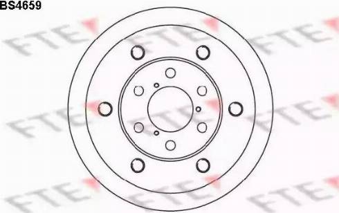 FTE BS4659 - Тормозной диск avtokuzovplus.com.ua