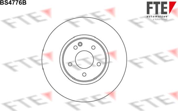 FTE BS4776B - Гальмівний диск autocars.com.ua