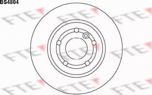 FTE BS4804 - Тормозной диск avtokuzovplus.com.ua