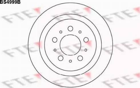 FTE BS4999B - Гальмівний диск autocars.com.ua