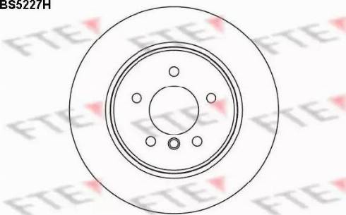 FTE BS5227H - Тормозной диск avtokuzovplus.com.ua