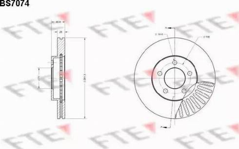 FTE BS7074 - Гальмівний диск autocars.com.ua