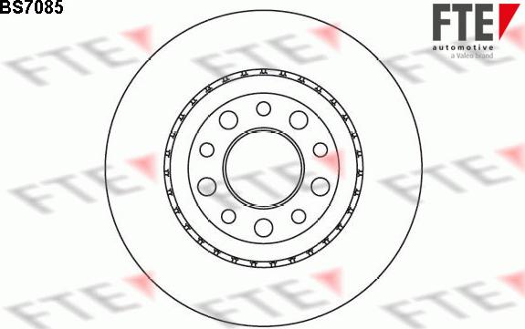 FTE BS7085 - Гальмівний диск autocars.com.ua