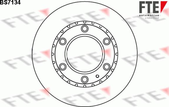 FTE BS7134 - Тормозной диск avtokuzovplus.com.ua