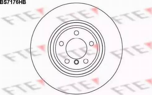 FTE BS7176HB - Тормозной диск avtokuzovplus.com.ua