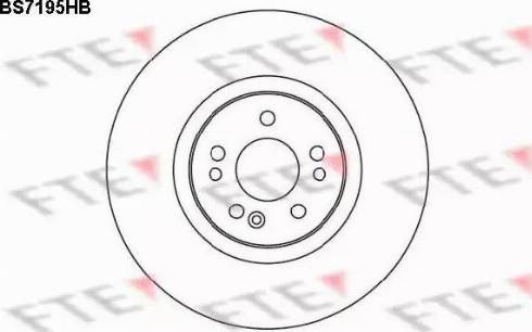 FTE BS7195HB - Тормозной диск avtokuzovplus.com.ua