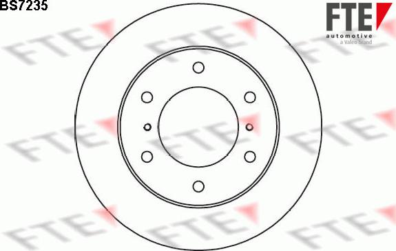 FTE BS7235 - Тормозной диск avtokuzovplus.com.ua