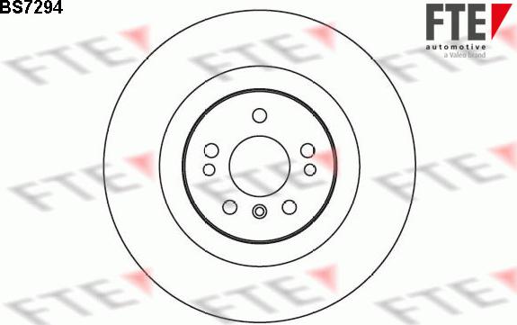 FTE BS7294 - Тормозной диск avtokuzovplus.com.ua