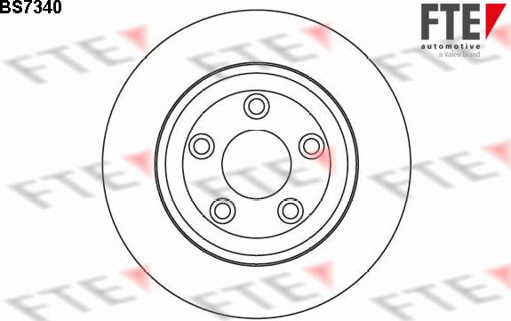 FTE BS7340 - Гальмівний диск autocars.com.ua