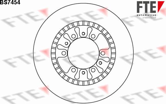 FTE BS7454 - Тормозной диск avtokuzovplus.com.ua