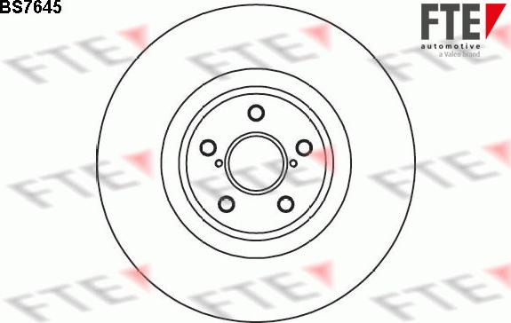 FTE BS7645 - Гальмівний диск autocars.com.ua