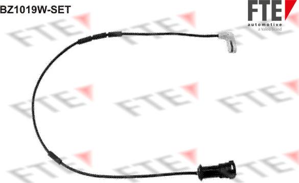 FTE BZ1019W-SET - Сигнализатор, износ тормозных колодок autodnr.net