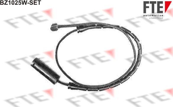 FTE BZ1025W-SET - Сигнализатор, износ тормозных колодок autodnr.net