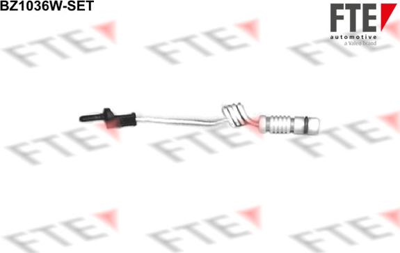 FTE BZ1036W-SET - Сигнализатор, износ тормозных колодок autodnr.net