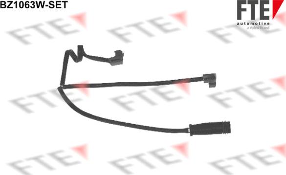 FTE BZ1063W-SET - Сигнализатор, износ тормозных колодок autodnr.net