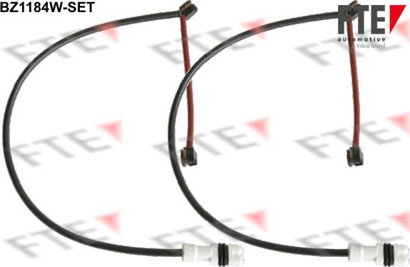 FTE BZ1184W-SET - Сигнализатор, износ тормозных колодок autodnr.net