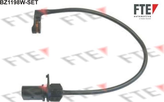 FTE BZ1198W-SET - Сигнализатор, износ тормозных колодок autodnr.net