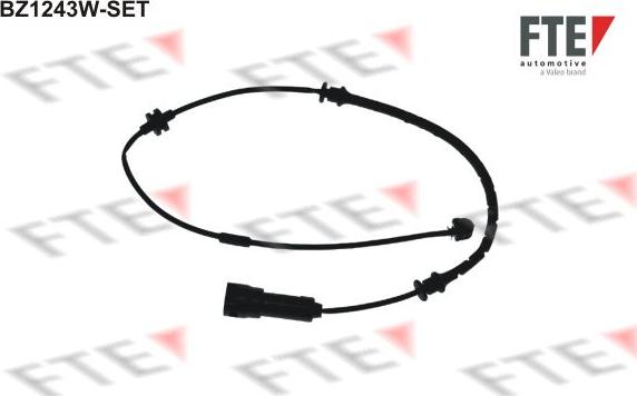 FTE BZ1243W-SET - Сигнализатор, износ тормозных колодок autodnr.net