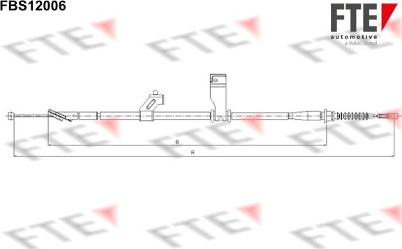 FTE FBS12006 - Трос, гальмівна система autocars.com.ua