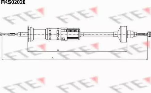 FTE FKS02020 - Трос, управление сцеплением autodnr.net