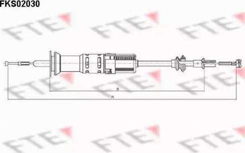 FTE FKS02030 - Трос, управление сцеплением avtokuzovplus.com.ua