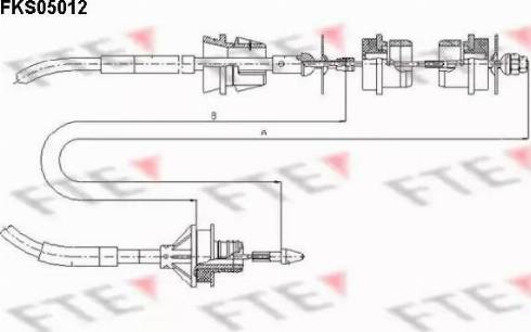 FTE FKS05012 - Трос, управление сцеплением avtokuzovplus.com.ua