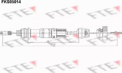 FTE FKS05014 - Трос, управління зчепленням autocars.com.ua