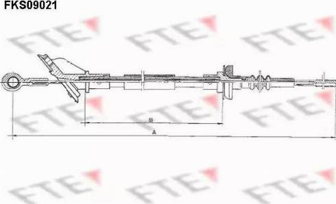 FTE FKS09021 - Трос, управління зчепленням autocars.com.ua