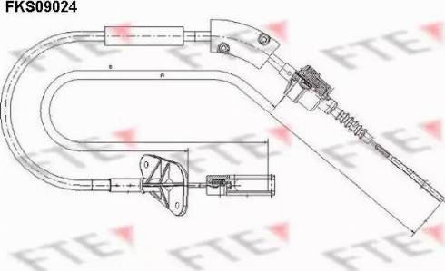 FTE FKS09024 - Трос, управління зчепленням autocars.com.ua