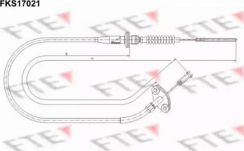 FTE FKS17021 - Трос, управління зчепленням autocars.com.ua