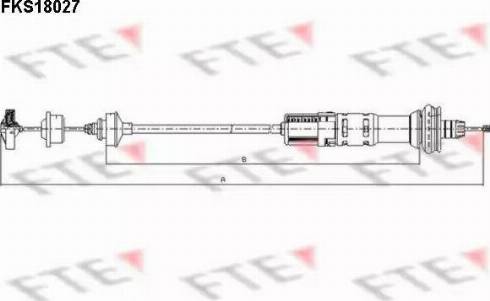 FTE FKS18027 - Трос, управление сцеплением avtokuzovplus.com.ua