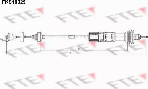 FTE FKS18029 - Трос, управління зчепленням autocars.com.ua