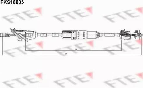 FTE FKS18035 - Трос, управління зчепленням autocars.com.ua