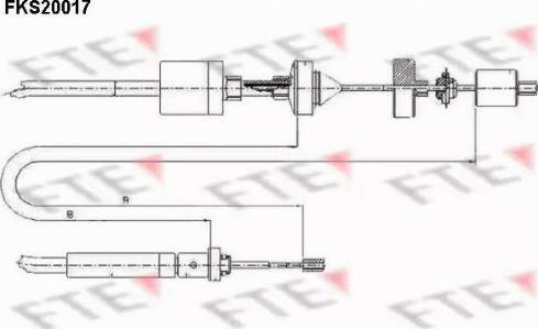 FTE FKS20017 - Трос, управление сцеплением avtokuzovplus.com.ua
