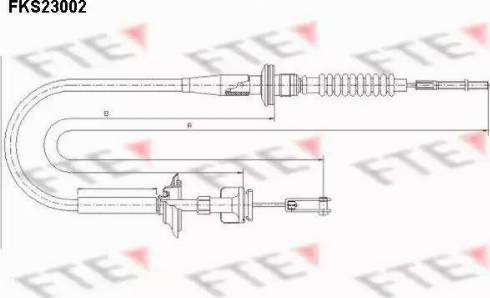 FTE FKS23002 - Трос, управління зчепленням autocars.com.ua