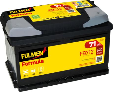 Fulmen FB712 - Стартерна акумуляторна батарея, АКБ autocars.com.ua