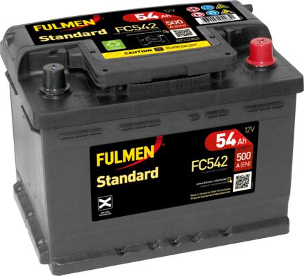 Fulmen FC542 - Стартерна акумуляторна батарея, АКБ autocars.com.ua
