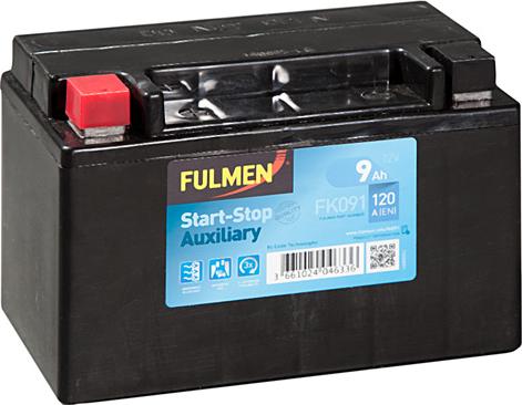 Fulmen FK091 - Стартерная аккумуляторная батарея, АКБ autodnr.net